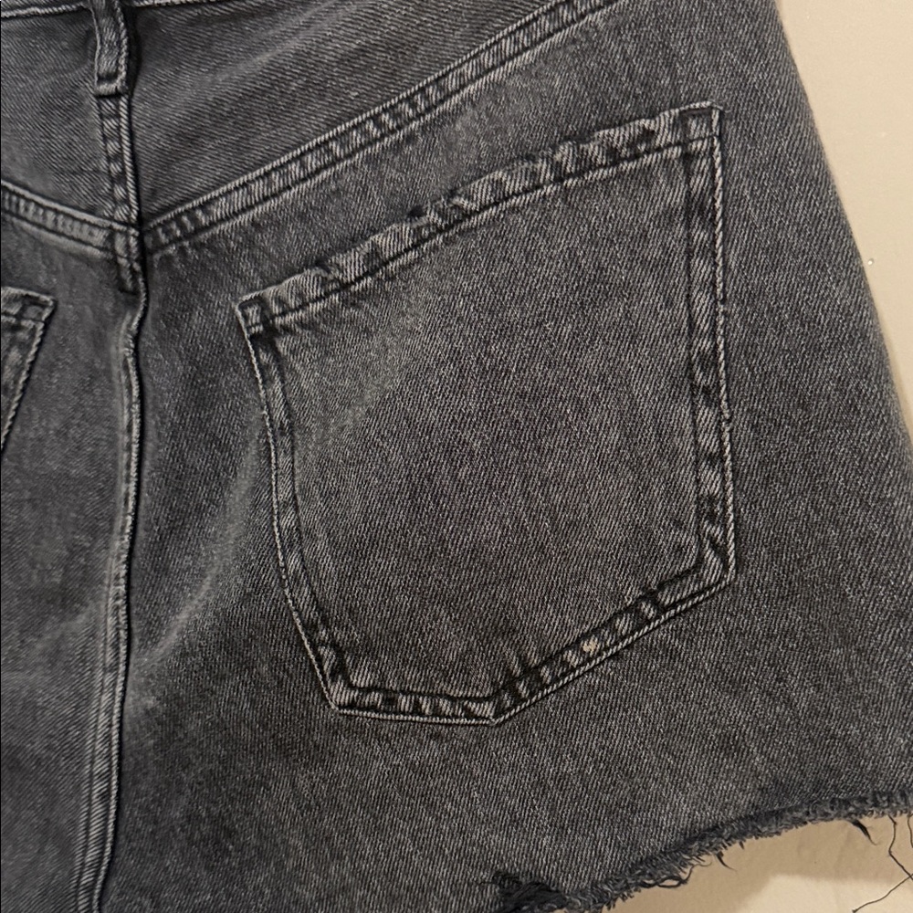🖤 Citizens of Humanity Annabelle Cutoff Denim Shorts Black Sz 24 - Picture 9 of 16